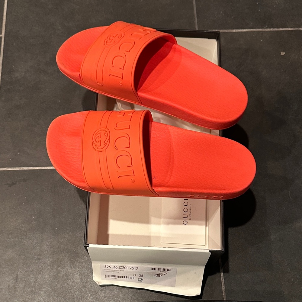 Gucci Bold orange Slides